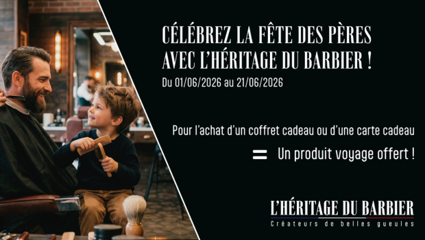 Promo Fête des pères L'héritage du barbier Aushopping Pau